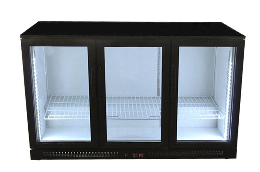 供應(yīng)桌上型不銹鋼雙門吧臺啤酒冷藏展示柜